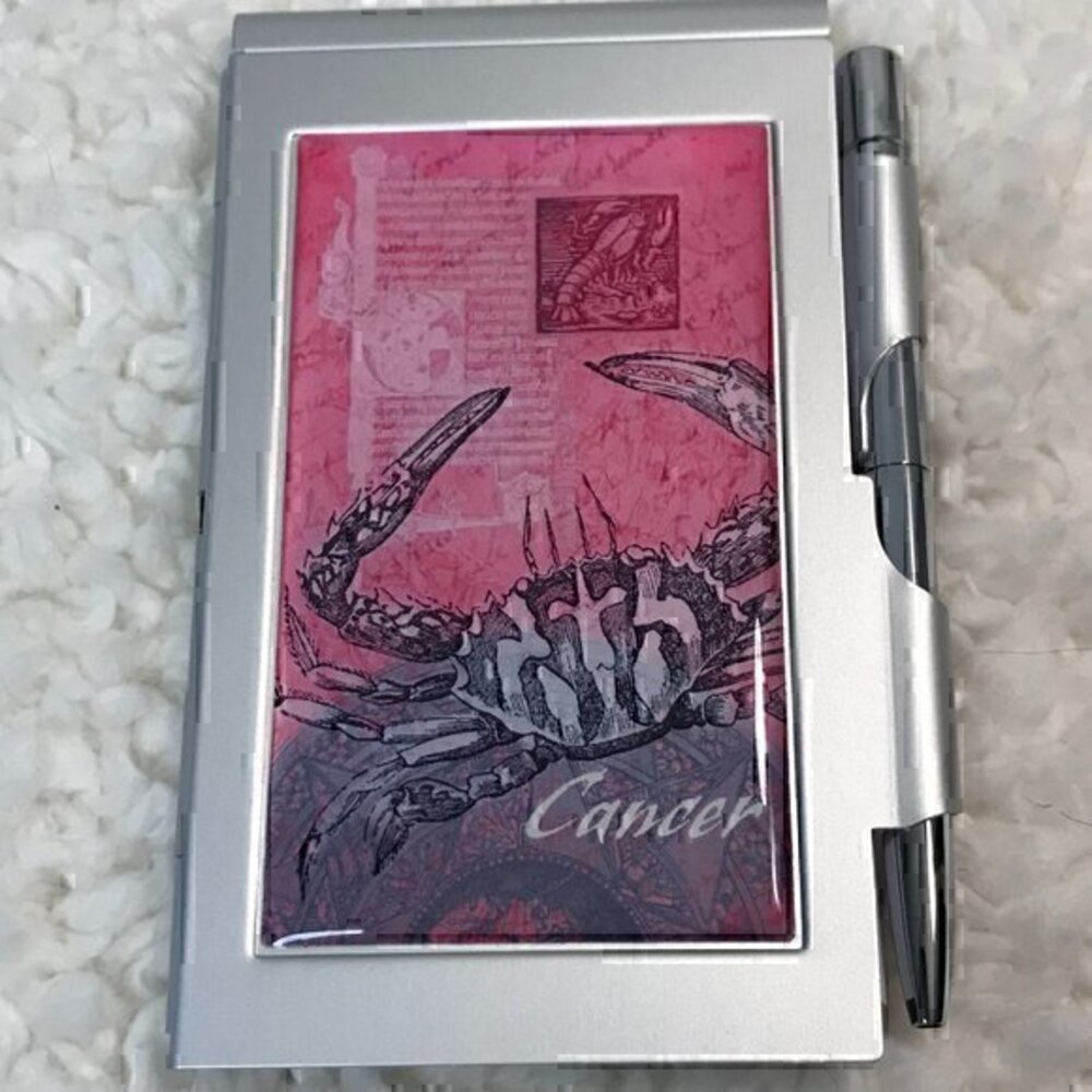 Lucy Lu Designs "Cancer" Astrological Sign Notepad & Pen